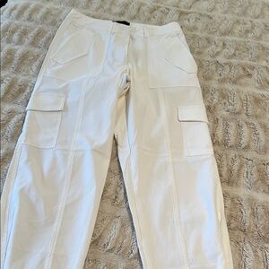 Women's White Cargo Pants